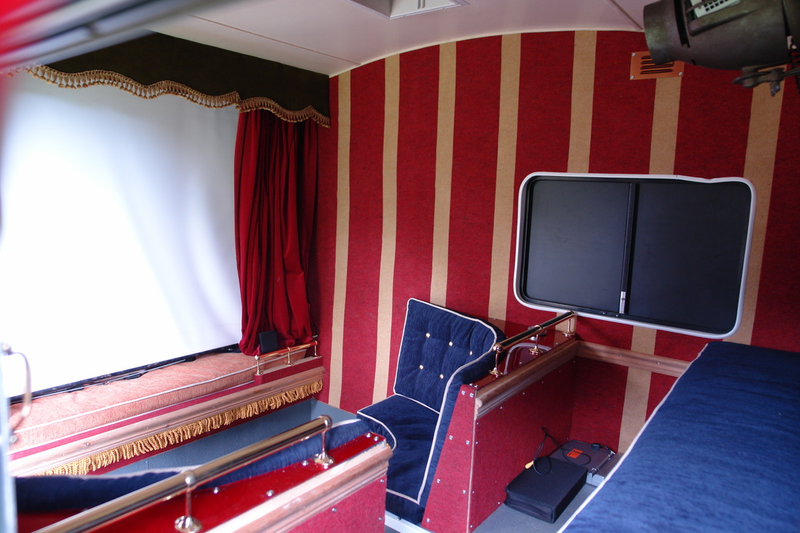 Illustration for article titled The World's Smallest Solar-Powered Movie Theater